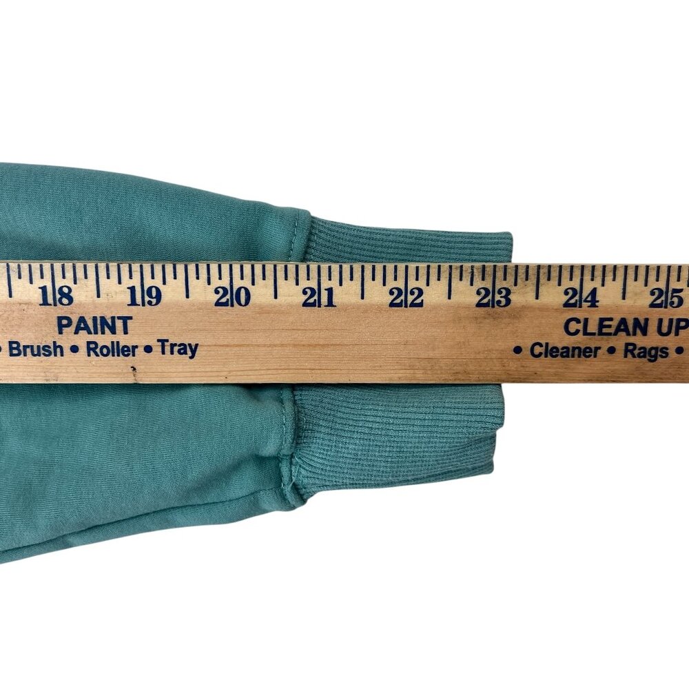 "IT'S A BEAUT CLARK" Christmas Long Sleeve Sweatshirt Teal Size M - Picture 4 of 6